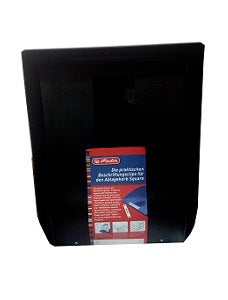 File Tray Square With Clip - Black