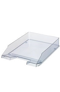 File Tray Polished - Grey Translucent