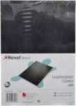 Rexel Basics Leather Grain Cover A4 Black x50