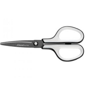 Rexel X3 Non-Stick Scissors - Grey & Black