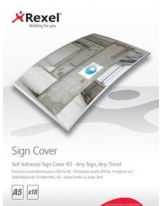 Rexel Self Adhesive Sign A5 Cover
