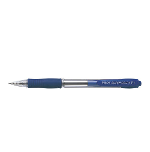 Pilot Super Grip Ball Point Retractable Pen - Fine Blue