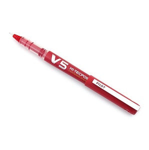 Pilot V5 Hi-Tech Pen 0.5 mm - Red