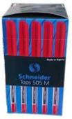 Schneider Tops 505 Biro Red x50