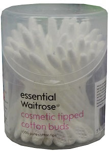 Essential Waitrose Costmestic Tipped Cotton Buds x80