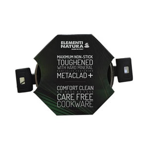 Rossetti Elementi Natura Non-Stick Sauce Pan With Lid Metal-Clad 20 cm