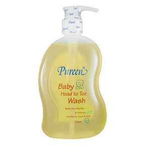 Pureen Baby Bath Wash Head To Toe 750 ml