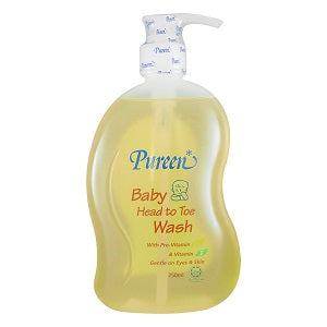 Pureen Baby Bath Wash Head To Toe 750 ml