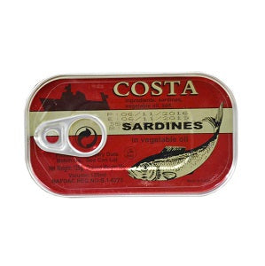 Costa Sardines In Vegetable Oil 125 g x5