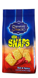 Signature Snacks Mini Snaps Crackers Hot & Spicy 100 g