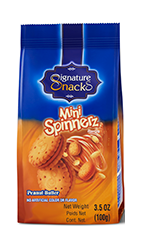 Signature Snacks Mini Spinnerz Biscuits Peanut Butter 100 g