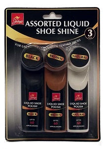 Jump Assorted Liquid Shoe Shine 3 Colours (Black, Brown, Neutral)