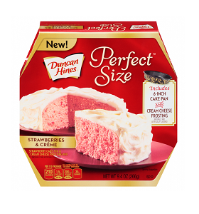 Duncan Hines Perfect Size Strawberries & Creme 266 g