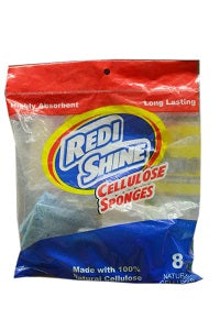 Redi Shine Cellulose Sponges x8