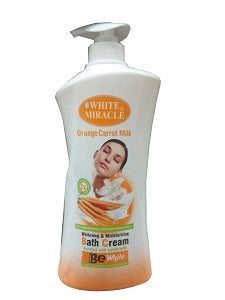 White Miracle Whitening & Moisturising Bath Cream Orange Carrot Milk 1 L
