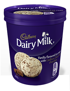 Dairy Milk Cadbury Chocolate Chip Vanilla Ice Cream 480 ml