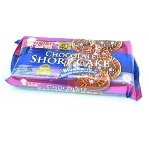 Unibis Chocolate Short Cake Blueberry 225 g