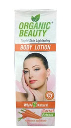 Organic Beauty Body Lotion Rapid Skin Lightening White N Natural Carrot Extract 400 ml