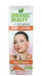 Organic Beauty Body Lotion Rapid Skin Lightening White N Natural Carrot Extract 400 ml