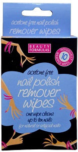 Beauty Formulas Nail Polish Remover Wipes x10