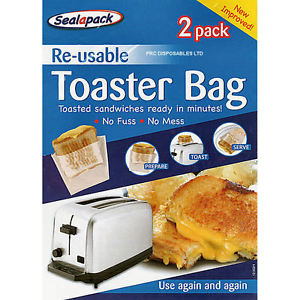 Seal-A-Pack Re-Usable Toaster Bag x2
