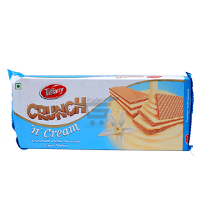 Tiffany Crunch N Cream Wafers Vanilla 153 g