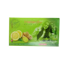 Heladiv Green Tea With Lemon & Ginger 50 g x25