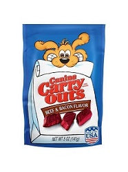 Canine Carry Outs Dog Snacks Beef & Bacon Flavour 142 g