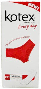 Kotex Everyday Pantyliners Normal x20