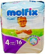 Molfix Size 4 Maxi 7-18 kg x16