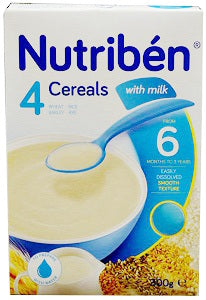 Nutriben 4 Cereals 6 Months-3 Years 300 g