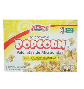 Parade Microwave Popcorn Butter 281 g 3 Bags