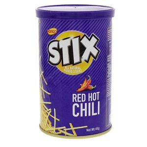 Kitco Stix All Natural Potato Sticks Red Hot Chili 45 g