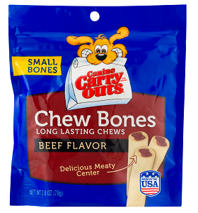 Canine Carry Outs Chew Bones Beef Flavour 79 g