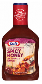 Kraft Slow Simmered Spicy Honey Barbecue Sauce 510 g
