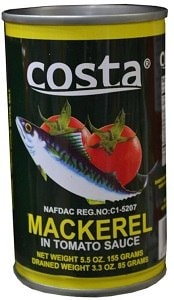 Costa Mackerel In Tomato Sauce 155 g