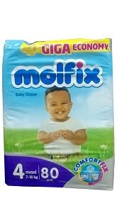 Molfix Size 4 Maxi 7-18 kg x80