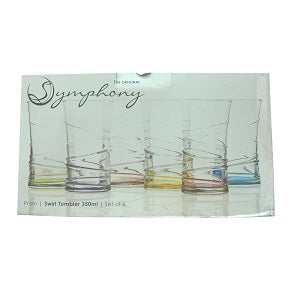 Symphony Prism Swirl Tumbler 350 ml x6