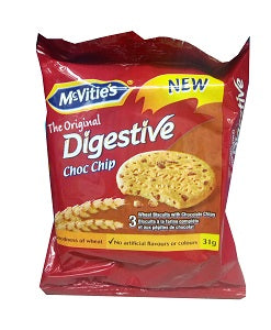 McVitie's Digestive Choc Chip 31 g (NG) x8