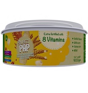 Bubez Pap Mixed Grains Paste Vanilla Flavour 600 g - Frozen