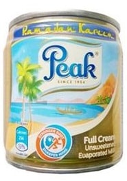 Peak Evaporated Milk Easy Open 160 g (Imported)