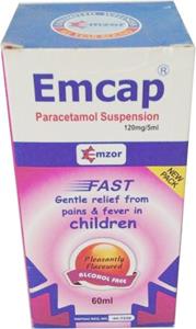 Emcap Paracetamol Suspension 60 ml
