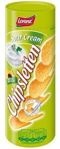 Lorenz Chipsletten Potato Snack Sour Cream Flavour 100 g