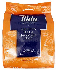 Tilda Golden Sella Parboiled Basmati Rice 5 kg