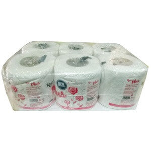 Boulos Rose Plus Tissue 3 Ply 6 Rolls