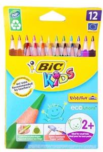 Bic Kids Evolution Triangle Colour Wallet x12