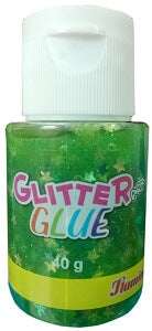 Flamingo Glitter Art Glue Green 40 g