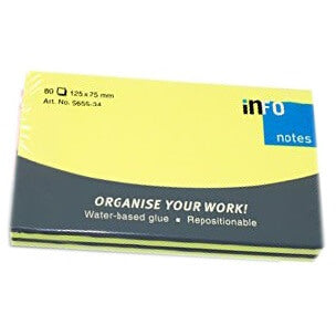 Info Notes Sticky Notes 125 x 75 mm - 100 Sheets