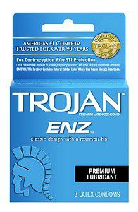 Trojan-ENZ Lubricated Latex 3 Condoms