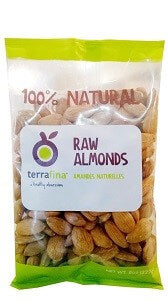 Terrafina Natural Raw Almonds 227 g
